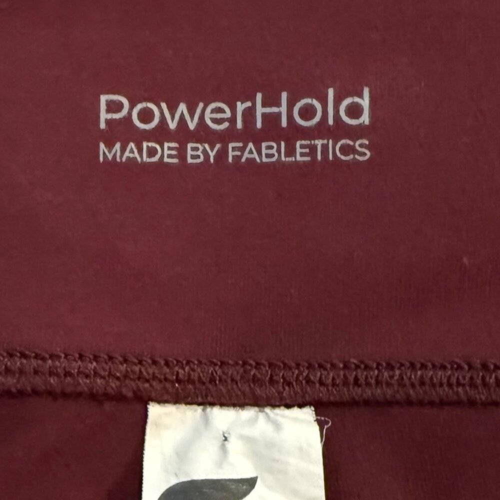 Fabletics Define PowerHold® High-Waisted Legging 7/8 Merlot Size Large - Picture 10 of 13